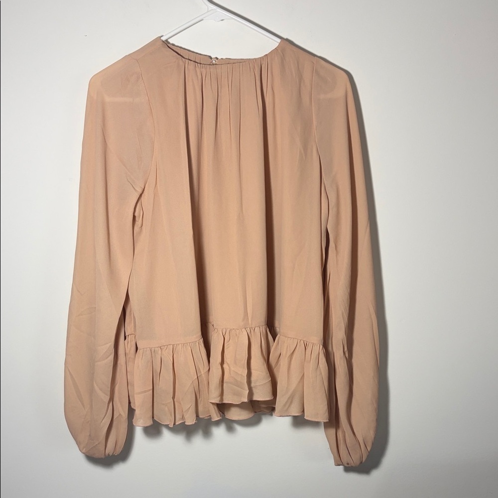 Abercrombie & Fitch Peach Long Sleeve Women's Top- NWOT